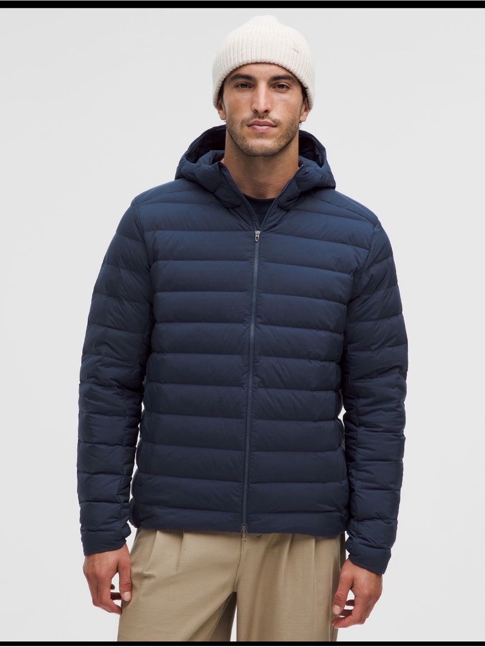 M8-03 NWT Size XL Lululemon Men’s “Navigation” Down Hoodie CLBL $298
